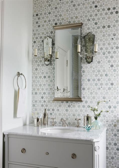 This look works particularly well when white cabinet doors and drawers are contrasted. gray and white bathroom vanity - Simplified Bee