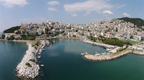 Kavala Greece Summer Holiday Port Town Port Boats Travel Griechenland