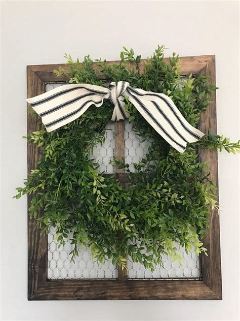 Lemon chicken piccata dinner on the table in 30 minutes! Framed lemon beauty wreath | Chicken wire frame, Spring porch