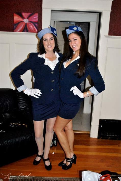 Halloween Diy Pan Am Air Stewardess Costume Flight Attendant Costume