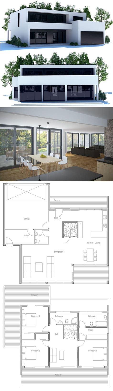 188 Best Images About House Plans Contemporary Modern Houses On