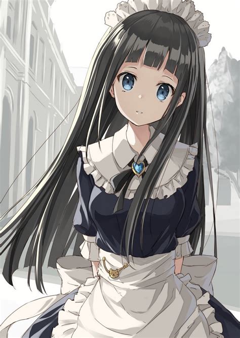 1009497 Illustration Monochrome Long Hair Anime Anime Girls Blue