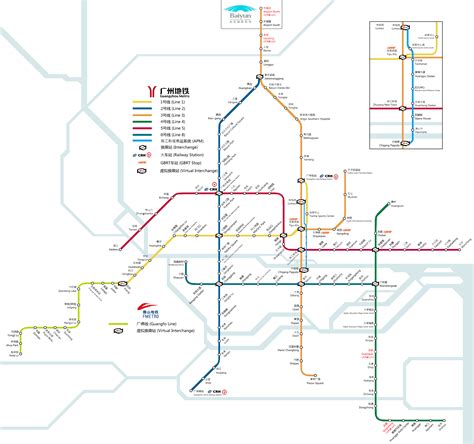 Plan Du Métro De Guangzhou La Chine