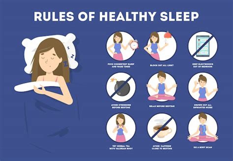 Rules Of Healthy Sleep Bedtime Routine For Good Sleep At Night