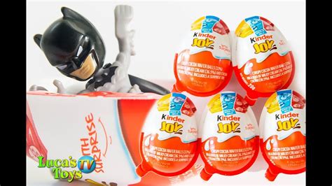 Kinder Joy Superheroes 5 Surprise Kinder Joy Eggs For Boy Kids Kinder