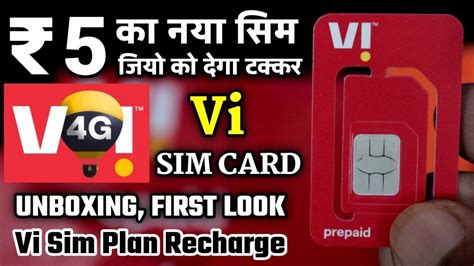 Vi Sim Card Unboxing And First Look Vi Sim Plan Vodafone Idea Sim