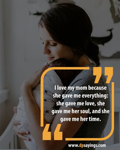 Heartwarming I Love You Mom Quotes And Sayings Dp Sayings Hot Sex Picture