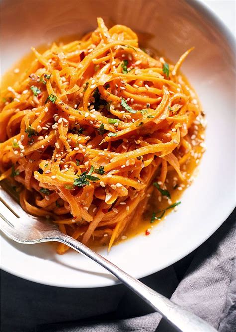 Each time when the water is boiling in your pot, add around 1/4 cup of cold water, wait boiling again. Garlic Butter Sweet Potato Noodles Recipe — Eatwell101