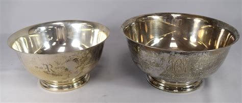 Lot Two Assembled Gorham Paul Revere Reproduction Sterling Silver Bowls