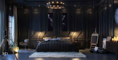 Vwartclub Черная кровать Black Bedroom Sets Black Bedroom Decor