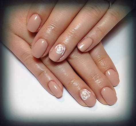 Pin On Art Clear Nude Nails