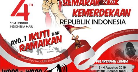 Contoh Banner Lomba 17 Agustus - desain spanduk keren