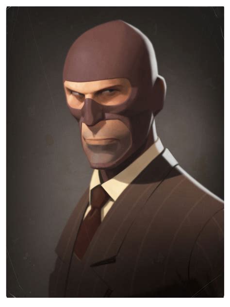 The Spy Team Fortress 2 Moby Francke Character Design Concept