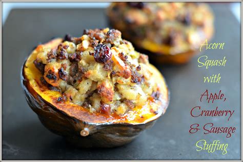 Acorn Squash Roasted Until Tender And Then Topped With A Hearty Filling