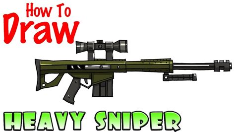 How to draw tomato head fortnite youtube | dubai khalifa. How to Draw the Heavy Sniper Rifle | Fortnite - YouTube
