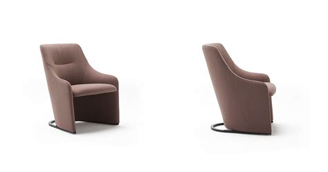 Nagi Low Fixed Armchair W Smooth Upholstery Viccarbe