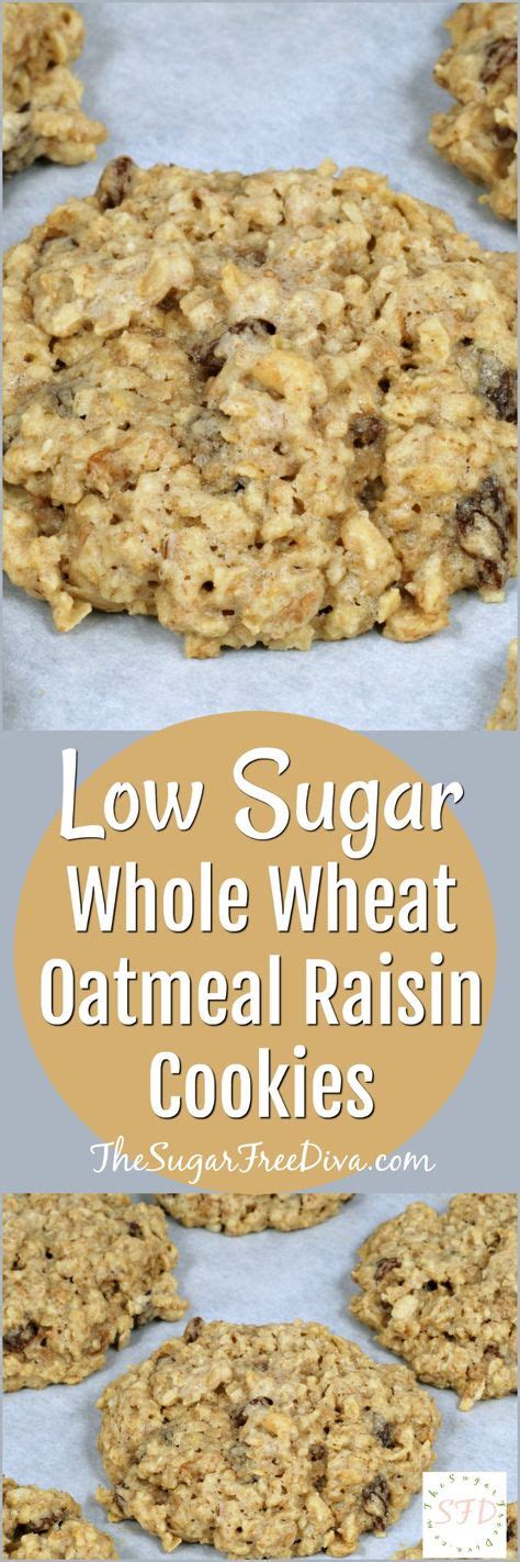 Desserts for diabetics no sugar brownies delicious delectable divine recipes : Low Sugar Whole Wheat Oatmeal Raisin Cookies | Diabetic ...