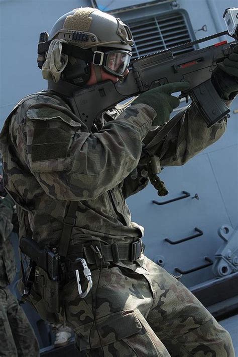 Polish Soldiers On Board The Polish Navy Ship Kraków While Taking Part