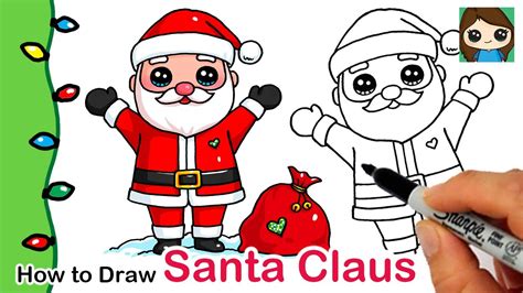 How To Draw Santa Claus Christmas Series 1 Youtube