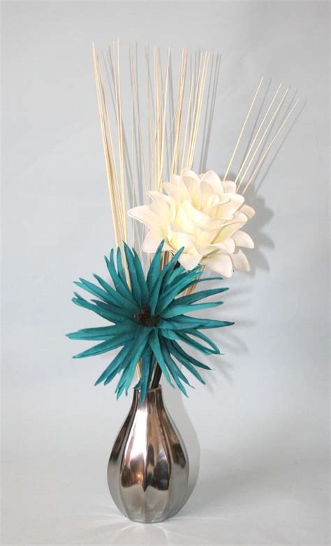 Maybe you would like to learn more about one of these? Artificial Flowers - Teal & Cream Silk Flower Arrangement ...