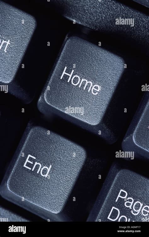 Pc Keyboard Detail Home And End Keys Stock Photo Alamy