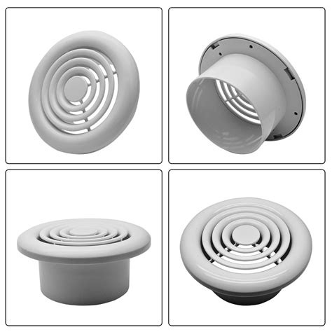 How to vent an internal toilet. Internal Ventilation Grille Round White 4" 100mm Duct Extractor fan Bathroom New 9780719060076 ...