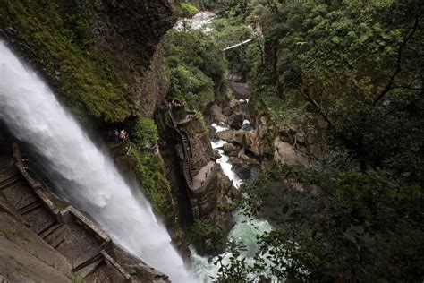 Pailon Del Diablo Waterfall Ecuador Look Down If You Dare The World