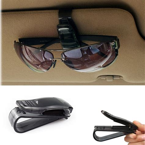 Universal Car Auto Sun Visor Double Sunglasses Eye Glasses Card Pen Holder Clip Car Interior