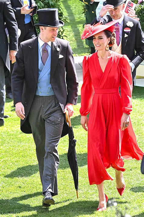 Kate Middleton In Red Dress At Royal Ascot 2023 Photos Hollywood Life