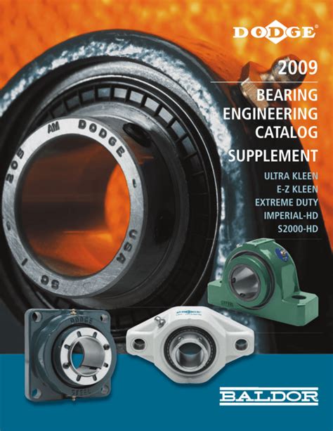 Bearing Engineering Catalog Supplement