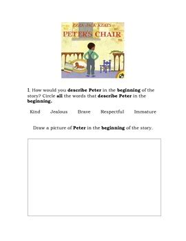 Advancing to the beginning stages of reading and math. Peter's Chair Language Packet by Christina Koehler | TpT