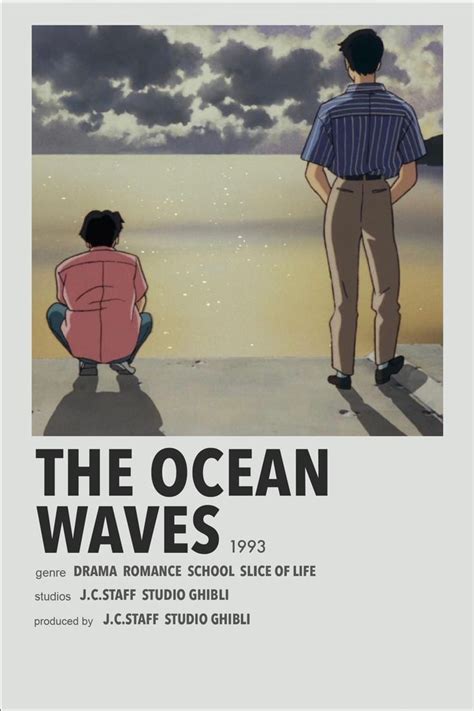 The Ocean Waves Studio Ghibli Poster Studio Ghibli Movies Movie