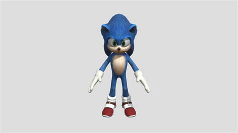 Movie Sonic Realistic Model Download Free 3d Model By Tailsgene