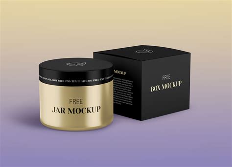 Free Rounded Cosmetic Jar And Packaging Mockup Psd Set Good Mockups