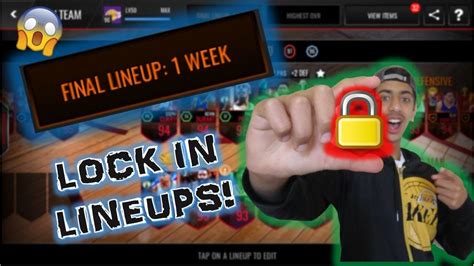 How To Lock In Your Final Lineups Nba Live Mobile Reset Nba Live