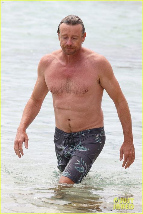 Full Sized Photo Of Simon Baker Looks Fit Going For A Dip In The Ocean 19 Photo 4508466 Just