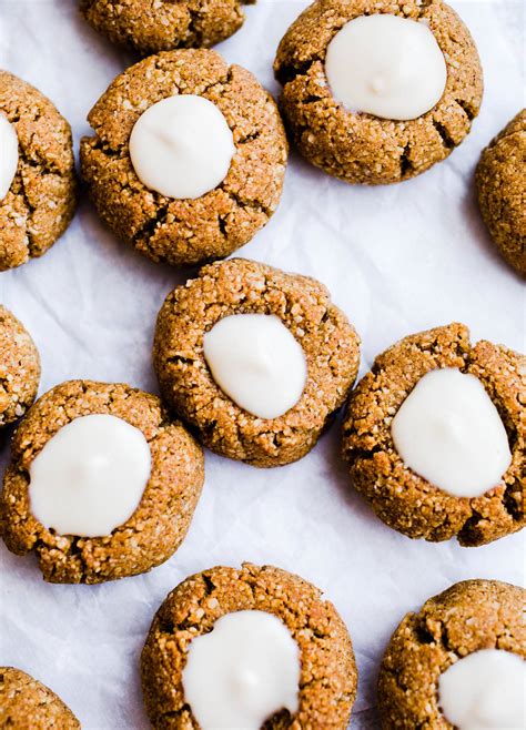 Gingerbread Thumbprint Cookies Gluten Free Salted Plains
