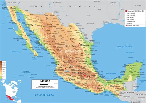 Mapa Mexika Mapa