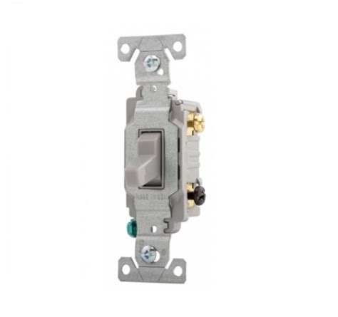 Eaton Wiring 15 Amp Toggle Switch 3 Way Commercial 120v277v Gray