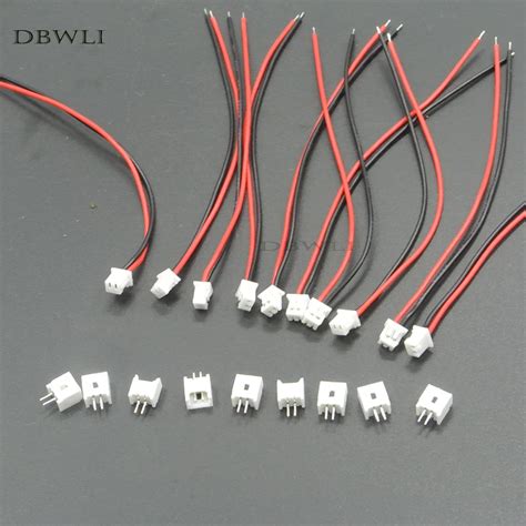 5Pcs Mini Micro JST 2 0mm PH 4 Pin Male Connector Plug Wires Cables