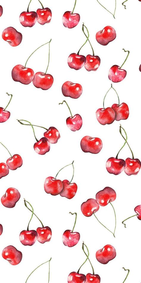 Download Realistic Digital Painting Of Cute Cherries Wallpaper