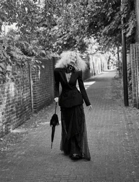 Claudia Schiffer Exudes Pure Elegance In Black And White Looks For Vogue