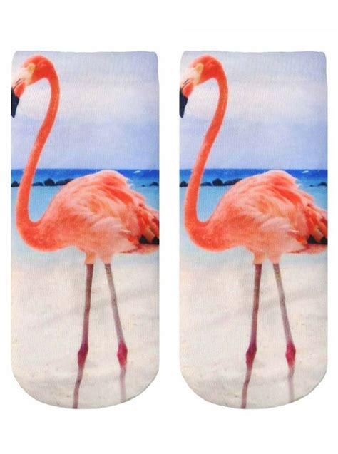Flamingo Ankle Socks In 2020 Ankle Socks Crazy Socks Socks