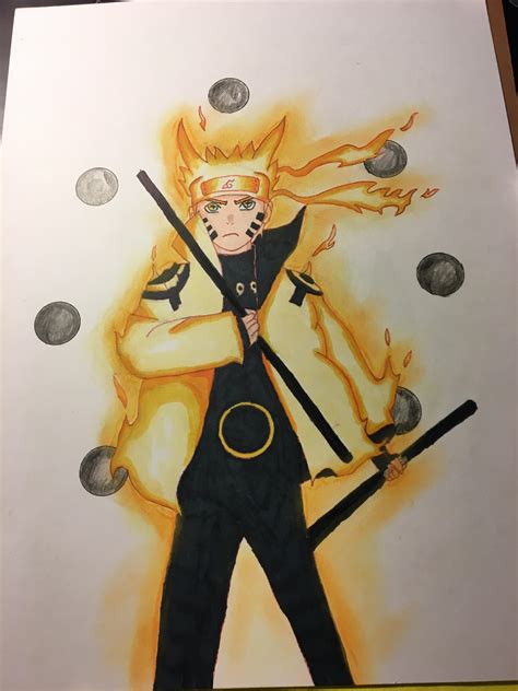 Images Of Pencil Naruto Six Paths Sage Mode Drawing