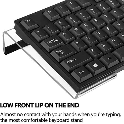 Acrylic Keyboard Holderacrylic Tilted Computer Keyboard Holder Clear