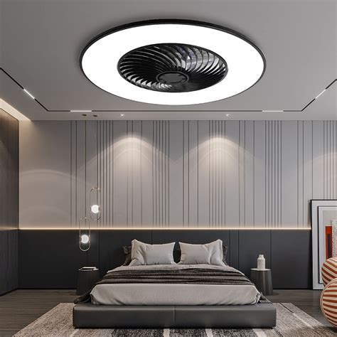 Buy Yanaso Ceiling Fan With Light Modern Bladeless Ceiling Fan With Remote Control Smart Led