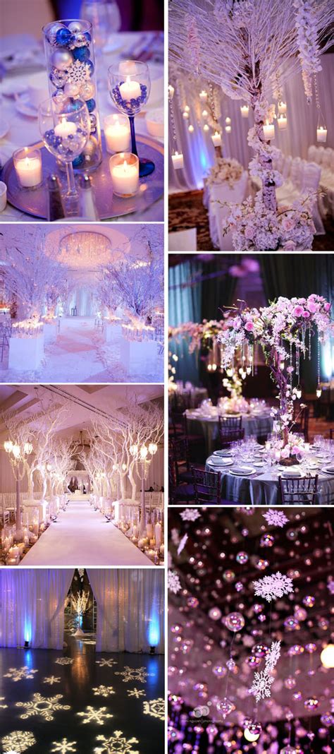 Winter Wonderland Wedding Reception Lighting