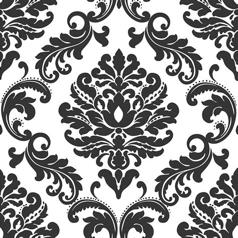 Black And White Damask Wallpapers Top Free Black And White Damask