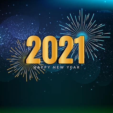 free vector happy new year 2021 fireworks celebration background