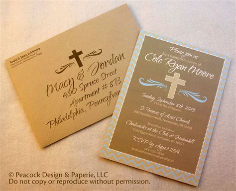 Baby Boy Baptism Invitation | Printing wedding invitations, Invitations, Baptism invitations